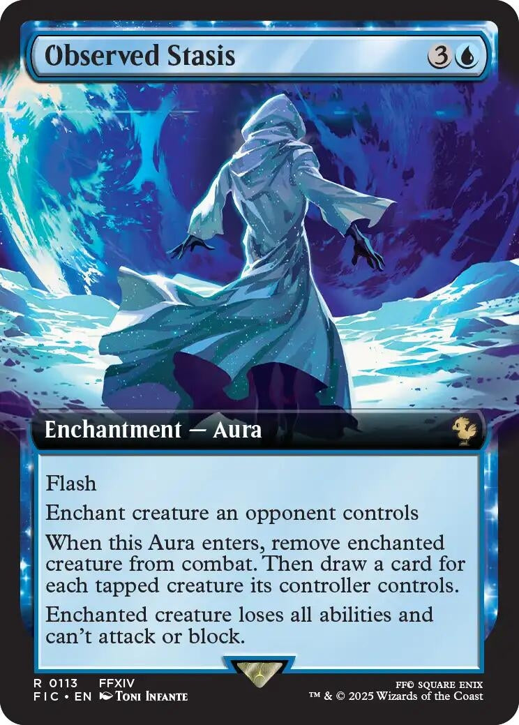 Observed Stasis (Extended Art) (113) (Commander: FINAL FANTASY)