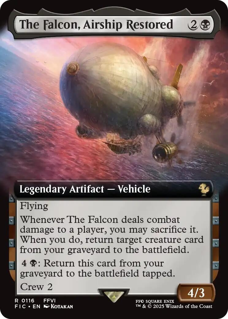 The Falcon, Airship Restored (Extended Art) (116) (Commander: FINAL FANTASY)