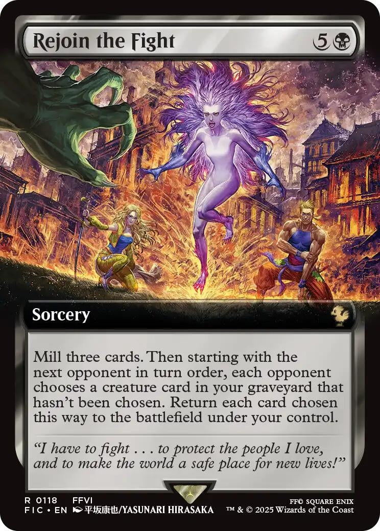 Rejoin the Fight (Extended Art) (118) (Commander: FINAL FANTASY)