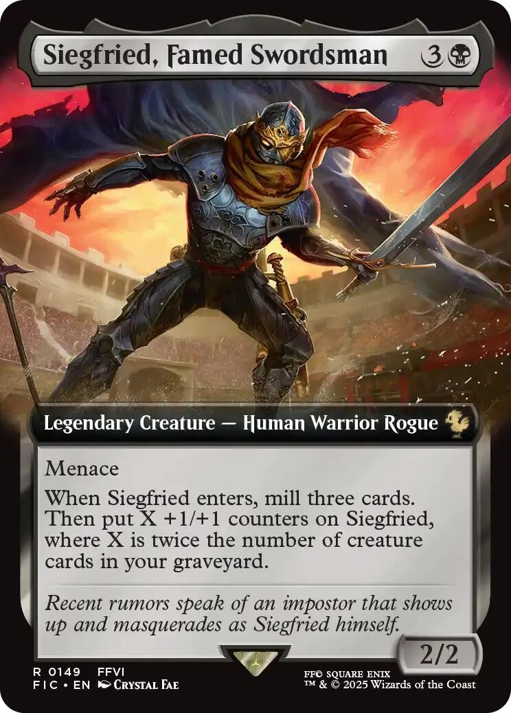Siegfried, Famed Swordsman (Extended Art) (149) (Commander: FINAL FANTASY)