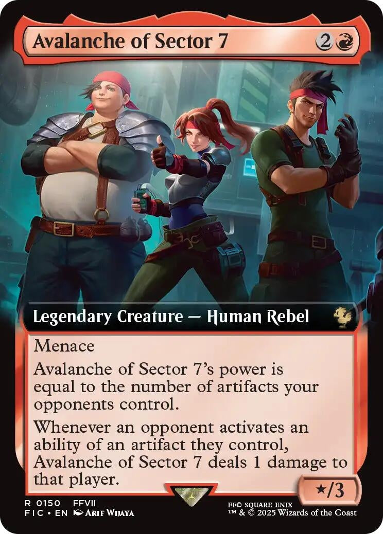 Avalanche of Sector 7 (Extended Art) (150) (Commander: FINAL FANTASY)