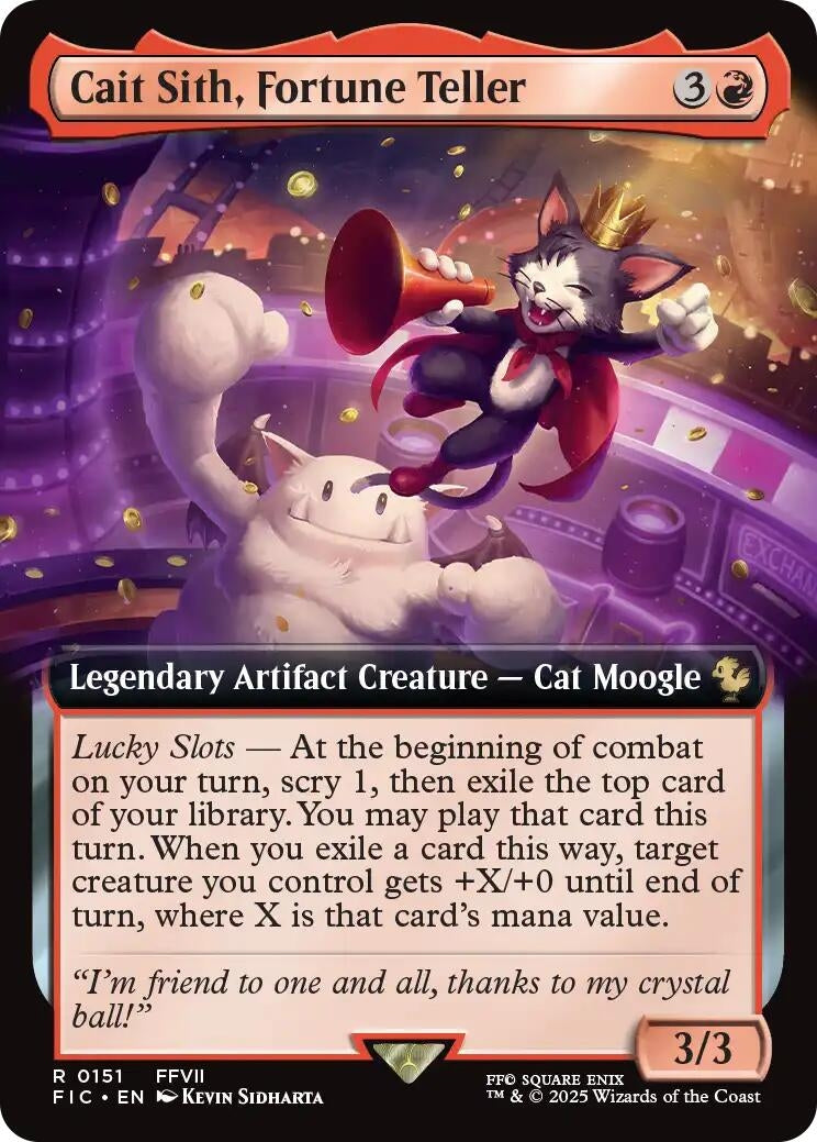 Cait Sith, Fortune Teller (Extended Art) (151) (Commander: FINAL FANTASY)