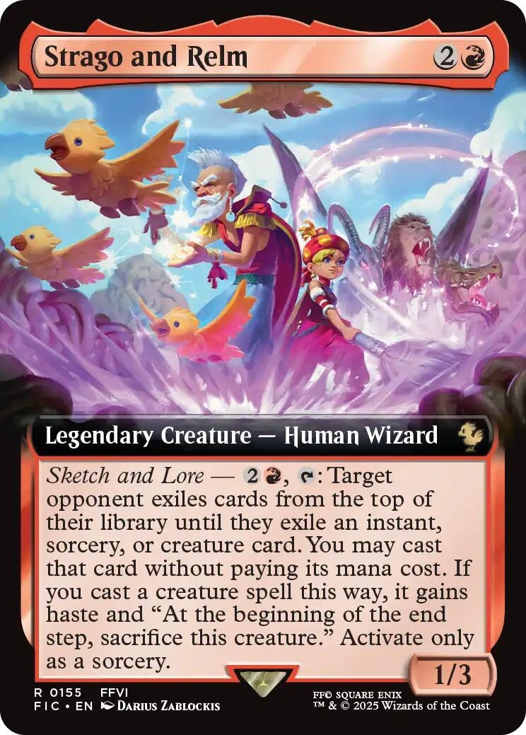 Strago and Relm (Extended Art) (155) (Commander: FINAL FANTASY)