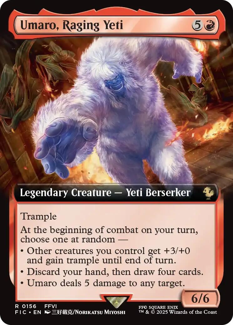 Umaro, Raging Yeti (Extended Art) (156) (Commander: FINAL FANTASY)