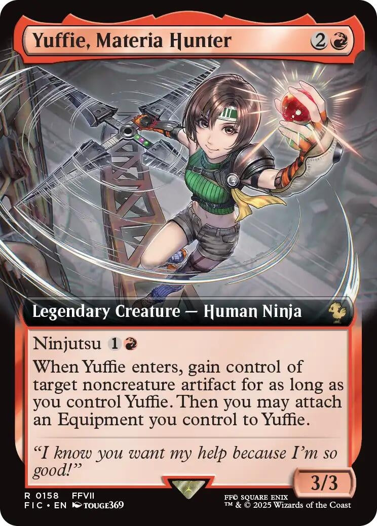 Yuffie, Materia Hunter (Extended Art) (158) (Commander: FINAL FANTASY)