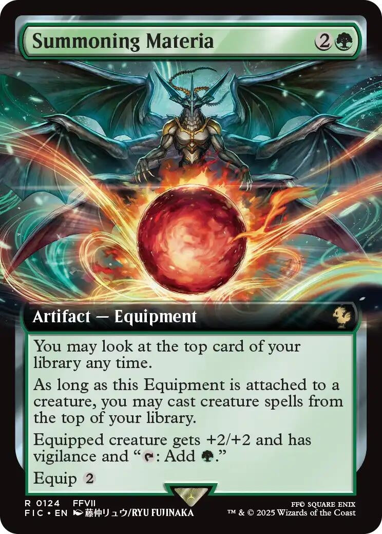 Summoning Materia (Extended Art) (124) (Commander: FINAL FANTASY)