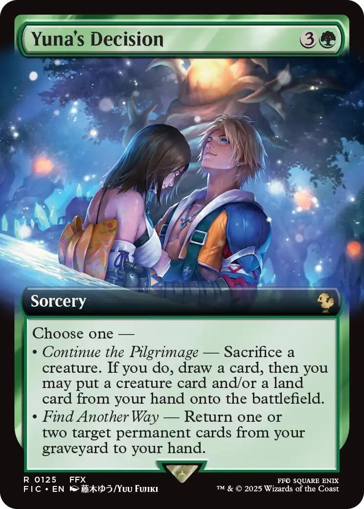Yuna's Decision (Extended Art) (125) (Commander: FINAL FANTASY)