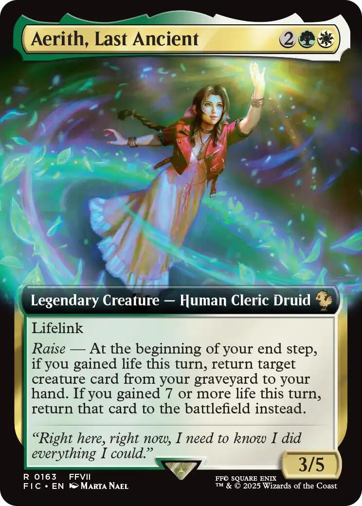 Aerith, Last Ancient (Extended Art) (163) (Commander: FINAL FANTASY)