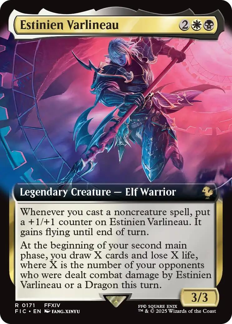 Estinien Varlineau (Extended Art) (171) (Commander: FINAL FANTASY)