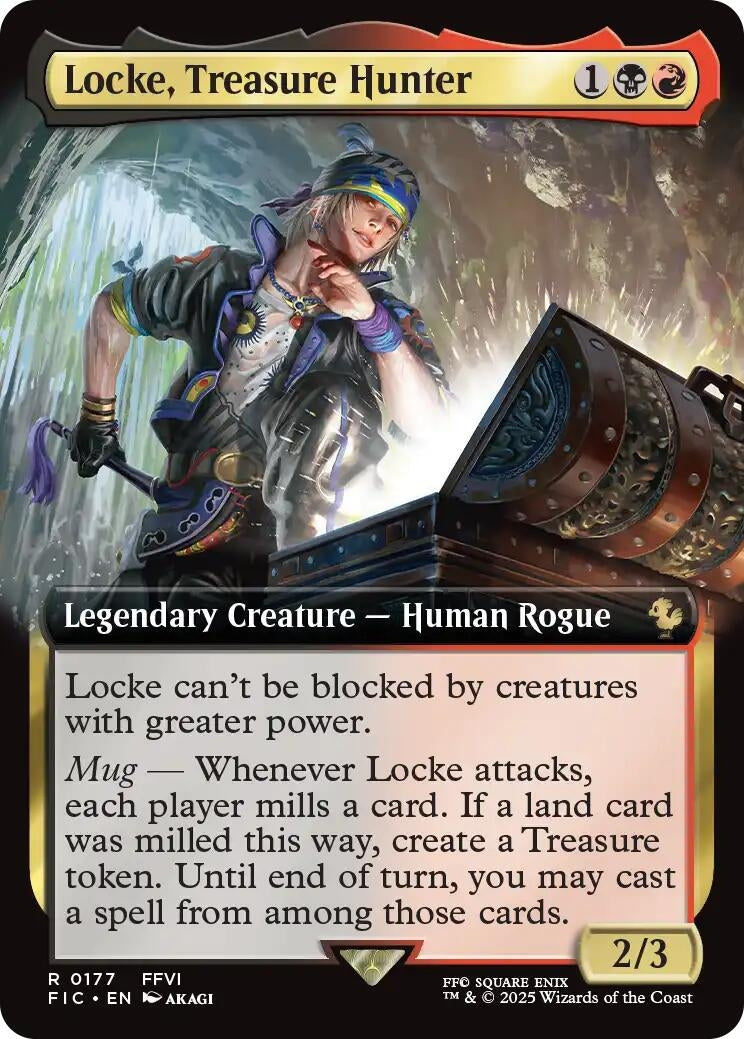 Locke, Treasure Hunter (Extended Art) (177) (Commander: FINAL FANTASY)