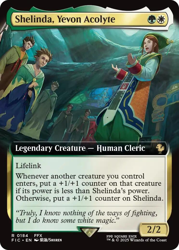 Shelinda, Yevon Acolyte (Extended Art) (184) (Commander: FINAL FANTASY)