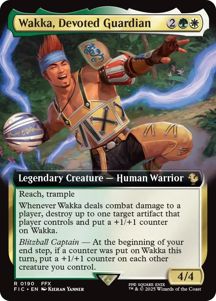 Wakka, Devoted Guardian (Extended Art) (190) (Commander: FINAL FANTASY)