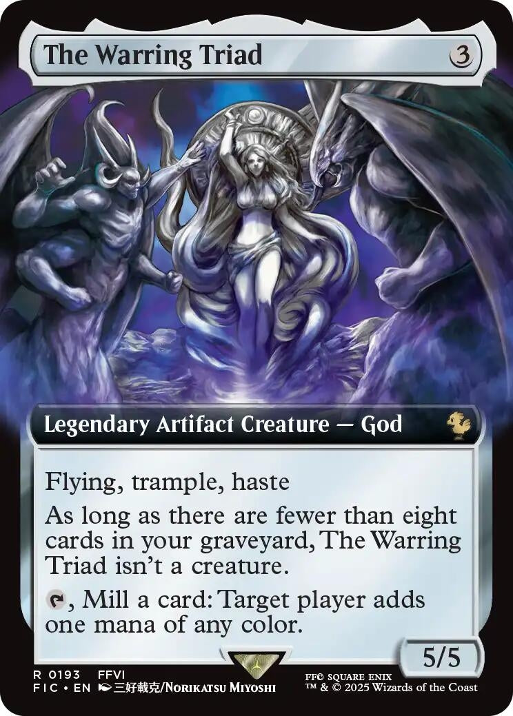 The Warring Triad (Extended Art) (193) (Commander: FINAL FANTASY)