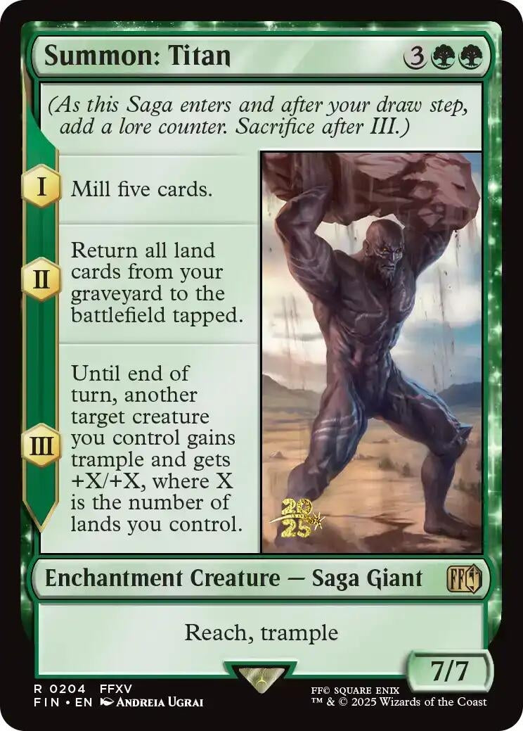 Summon: Titan (204) (Prerelease Cards)