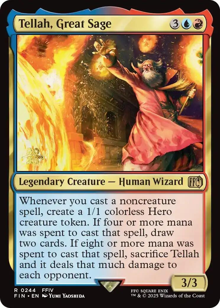 Tellah, Great Sage (244) (Prerelease Cards)