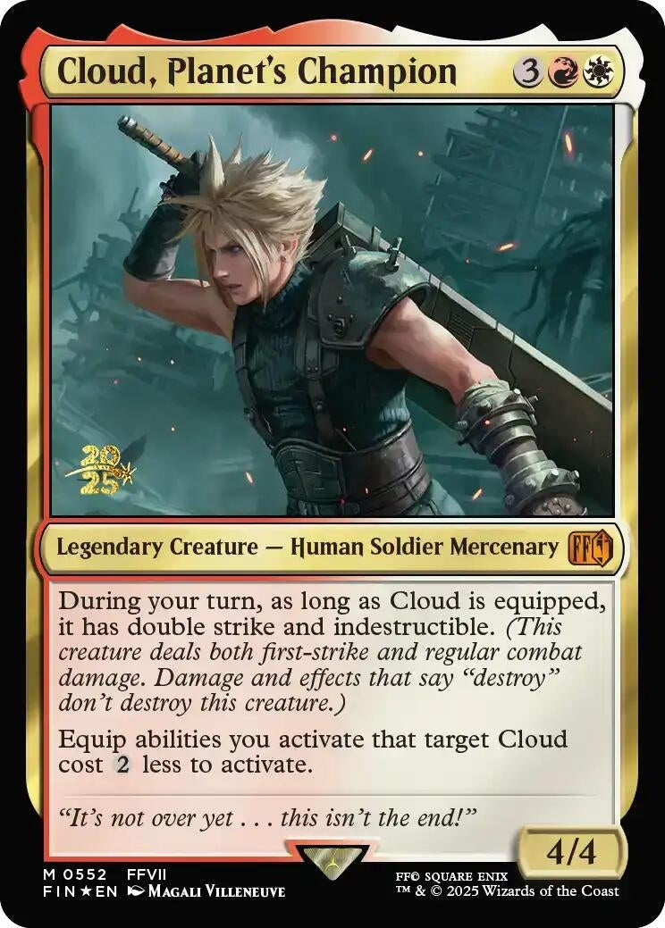 Cloud, Planet's Champion (552) (Prerelease Cards)