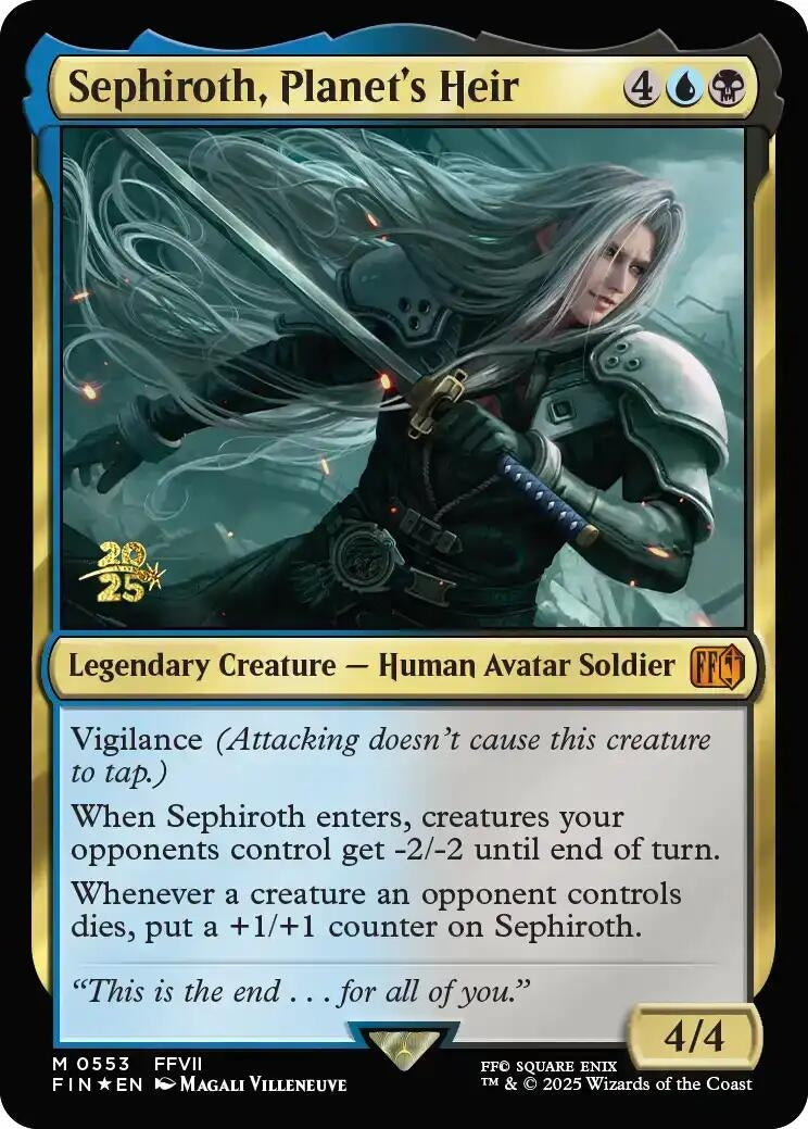 Sephiroth, Planet's Heir (553) (Prerelease Cards)