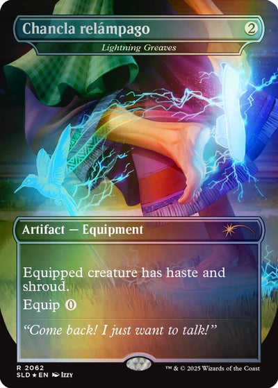Chancla relámpago - Lightning Greaves (Rainbow Foil) (2062) (Secret Lair Drop Series)