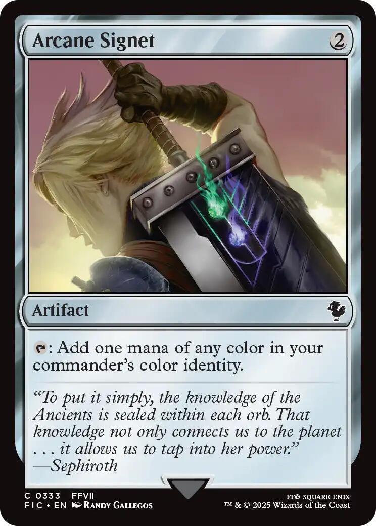 Arcane Signet (0333) (Surge Foil) (333) (Commander: FINAL FANTASY)