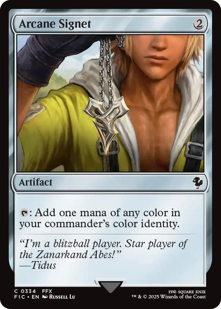 Arcane Signet (0334) (Surge Foil) (334) (Commander: FINAL FANTASY)