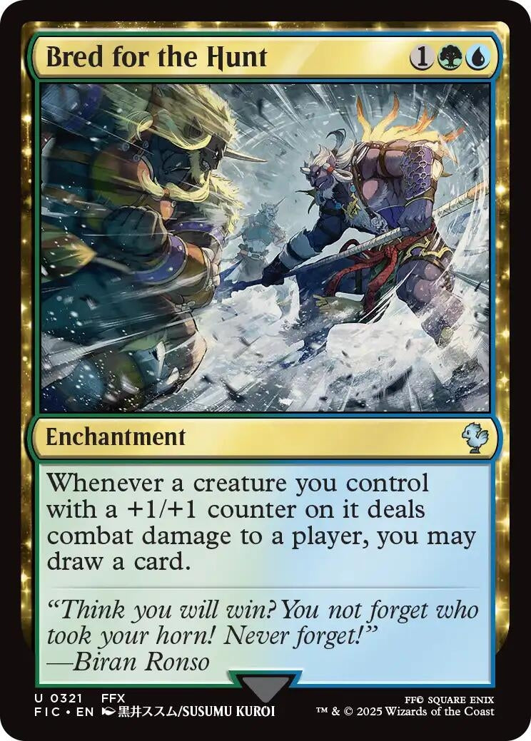 Bred for the Hunt (Surge Foil) (321) (Commander: FINAL FANTASY)