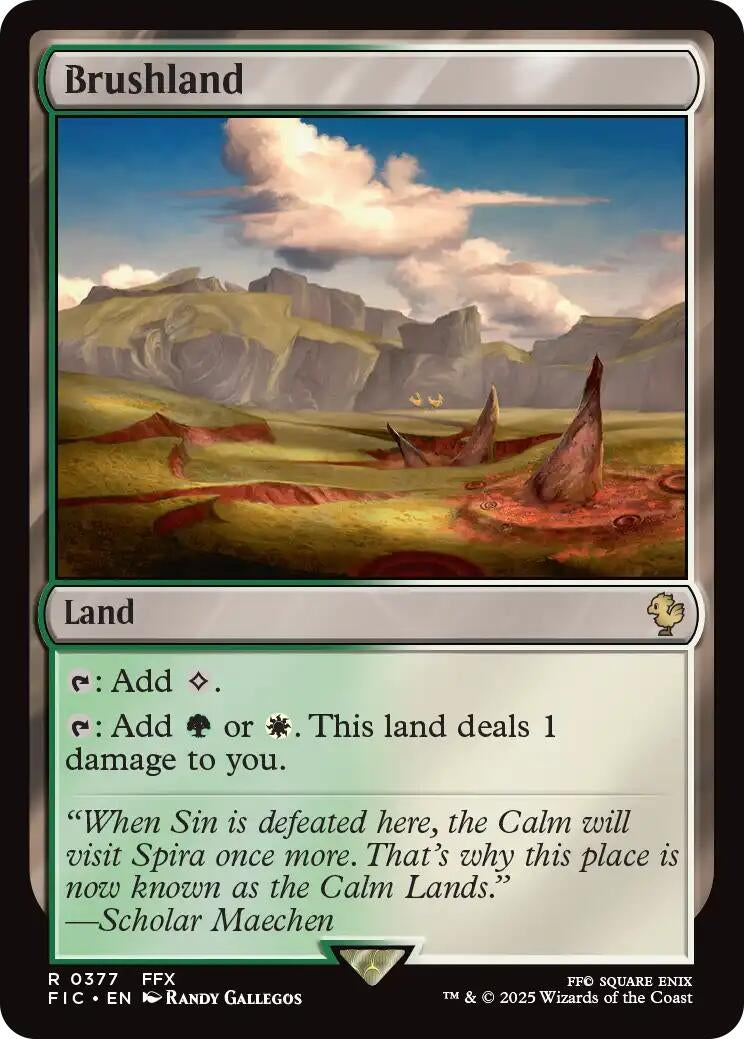 Brushland (Surge Foil) (377) (Commander: FINAL FANTASY)