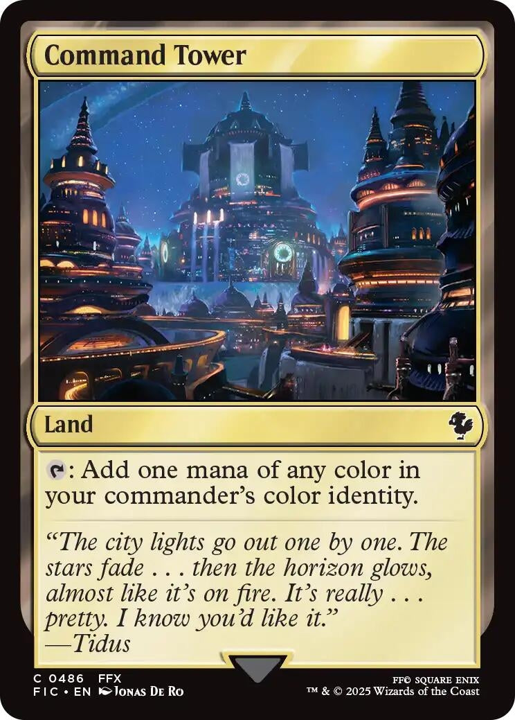 Command Tower (0486) (Surge Foil) (486) (Commander: FINAL FANTASY)