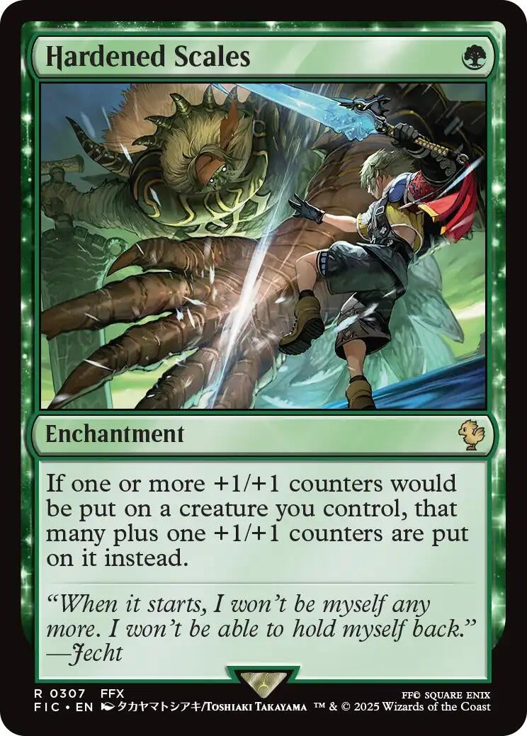 Hardened Scales (Surge Foil) (307) (Commander: FINAL FANTASY)