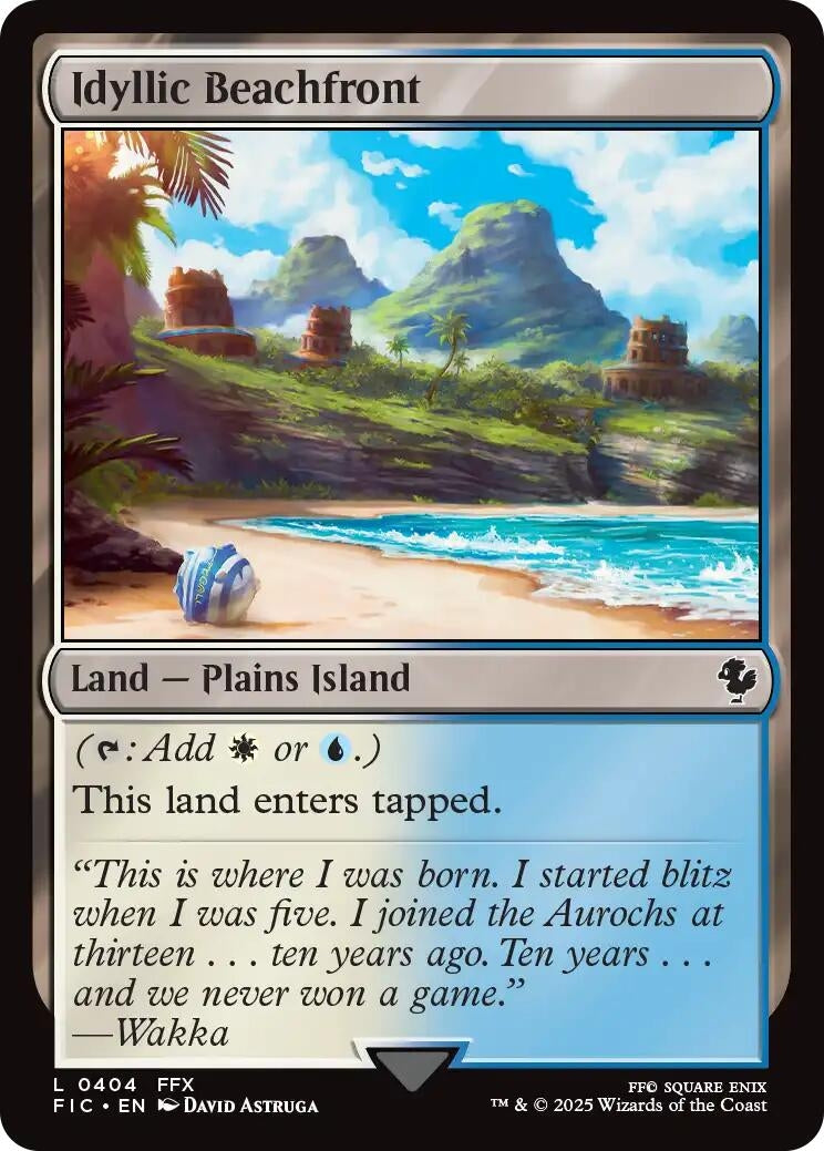 Idyllic Beachfront (Surge Foil) (404) (Commander: FINAL FANTASY)
