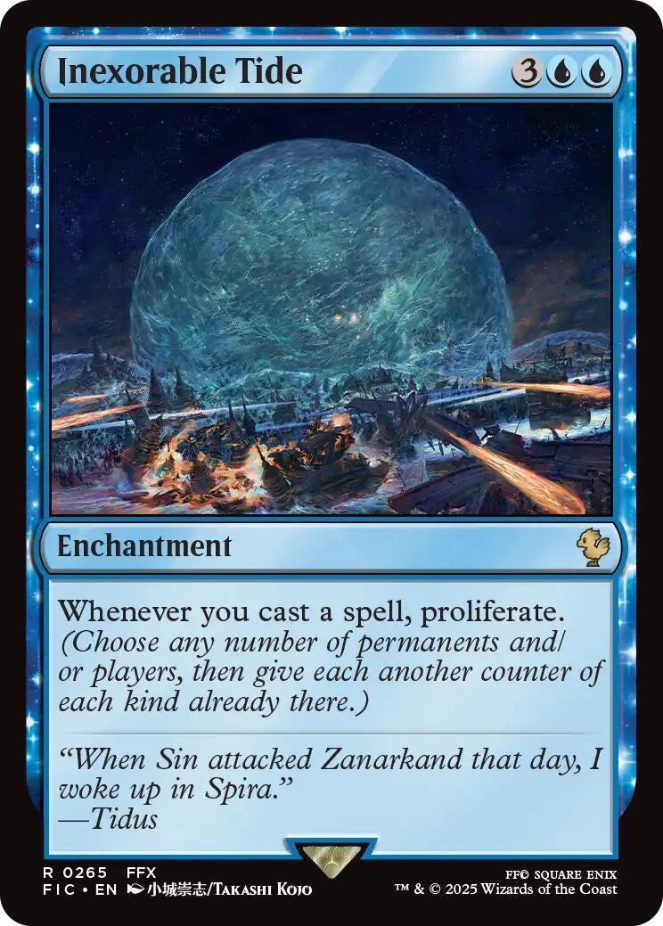 Inexorable Tide (Surge Foil) (265) (Commander: FINAL FANTASY)