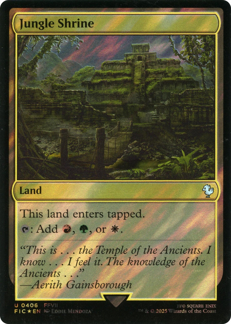 Jungle Shrine (Surge Foil) (406) (Commander: FINAL FANTASY)