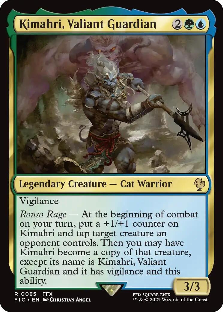 Kimahri, Valiant Guardian (Surge Foil) (85) (Commander: FINAL FANTASY)