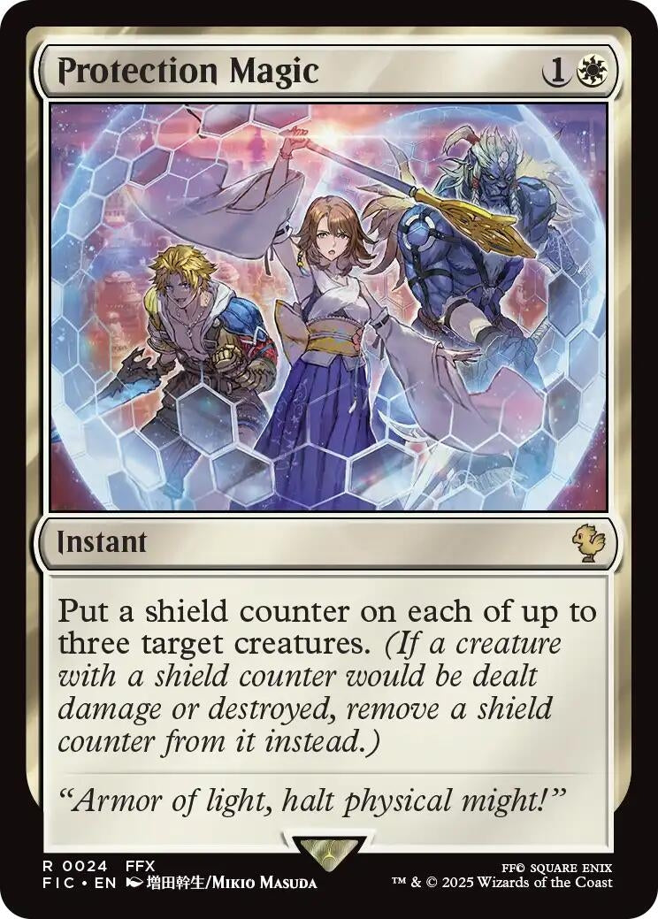Protection Magic (Surge Foil) (24) (Commander: FINAL FANTASY)