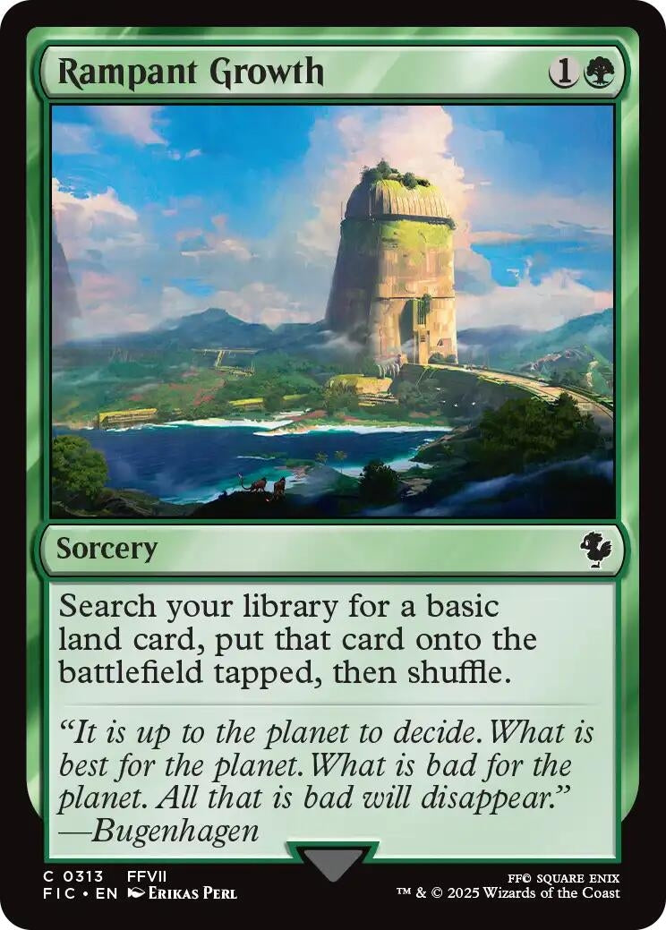 Rampant Growth (Surge Foil) (313) (Commander: FINAL FANTASY)
