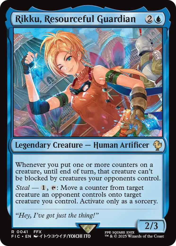 Rikku, Resourceful Guardian (Surge Foil) (41) (Commander: FINAL FANTASY)