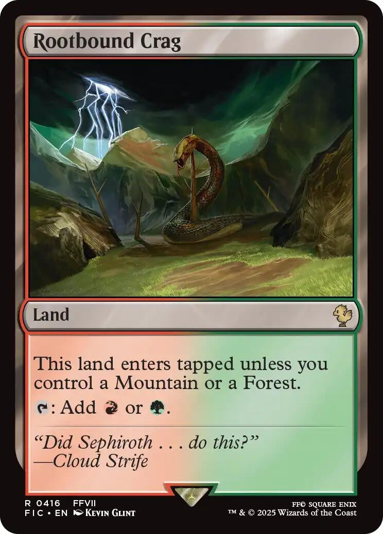 Rootbound Crag (Surge Foil) (416) (Commander: FINAL FANTASY)