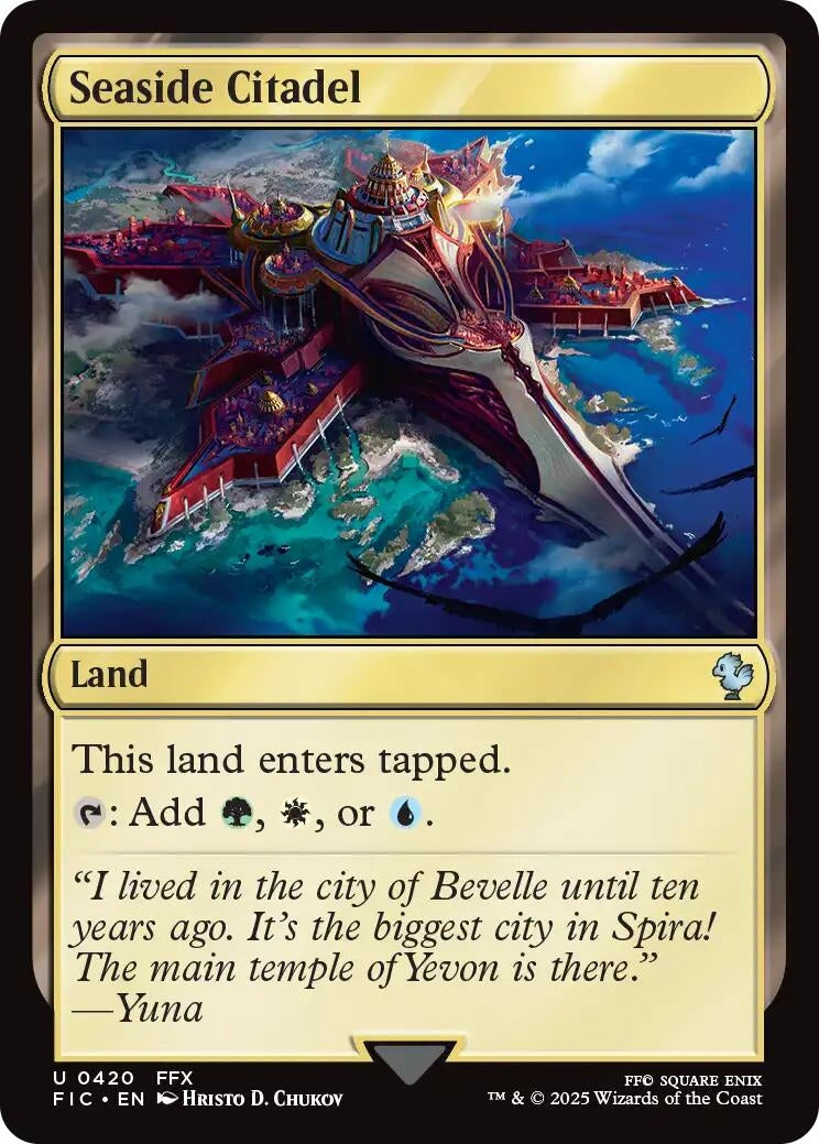 Seaside Citadel (Surge Foil) (420) (Commander: FINAL FANTASY)