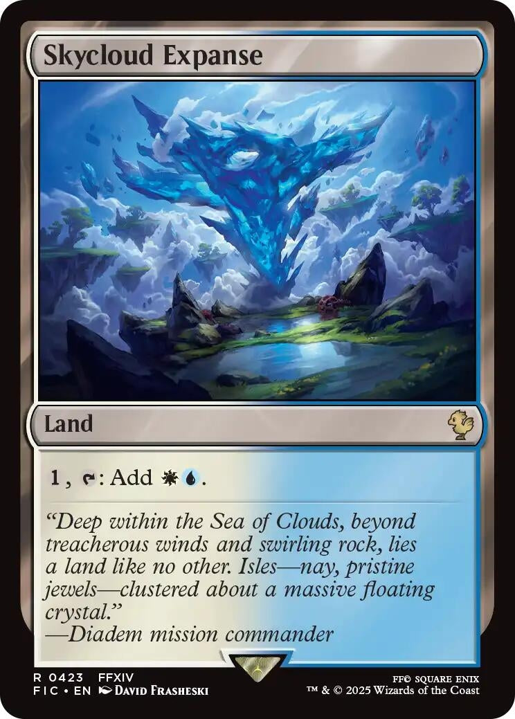 Skycloud Expanse (Surge Foil) (423) (Commander: FINAL FANTASY)