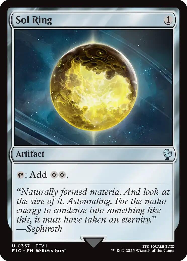 Sol Ring (0357) (Surge Foil) (357) (Commander: FINAL FANTASY)