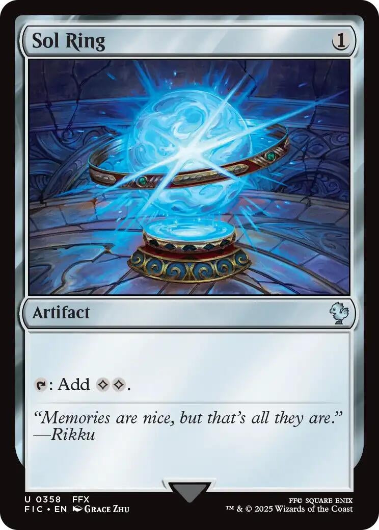 Sol Ring (0358) (Surge Foil) (358) (Commander: FINAL FANTASY)