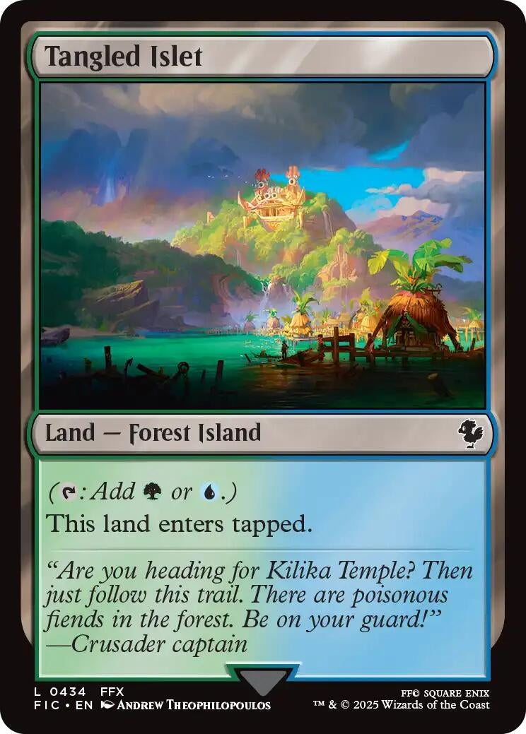 Tangled Islet (Surge Foil) (434) (Commander: FINAL FANTASY)
