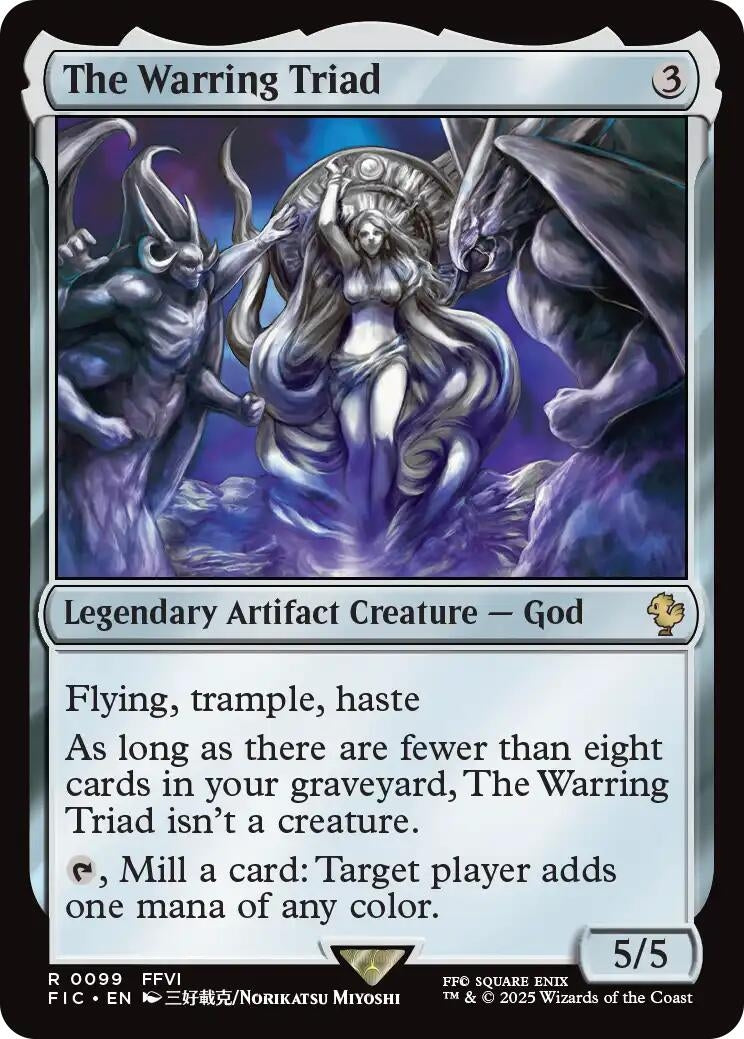 The Warring Triad (Surge Foil) (99) (Commander: FINAL FANTASY)