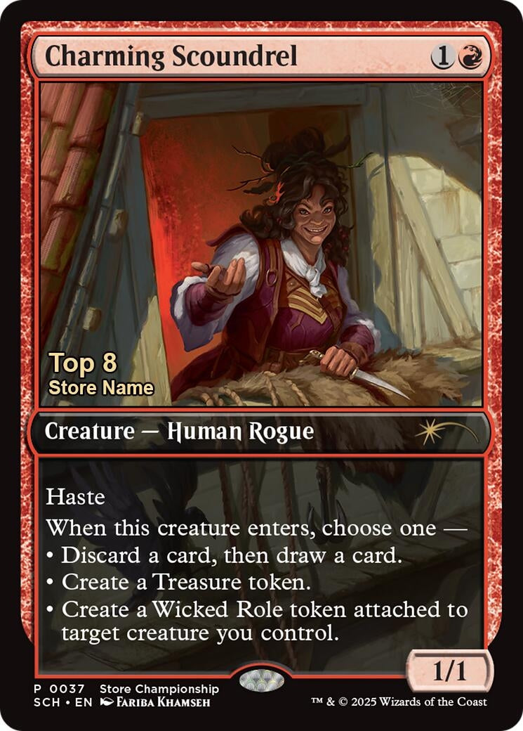 Charming Scoundrel (Top 8) (37) (Game Day & Store Championship Promos)