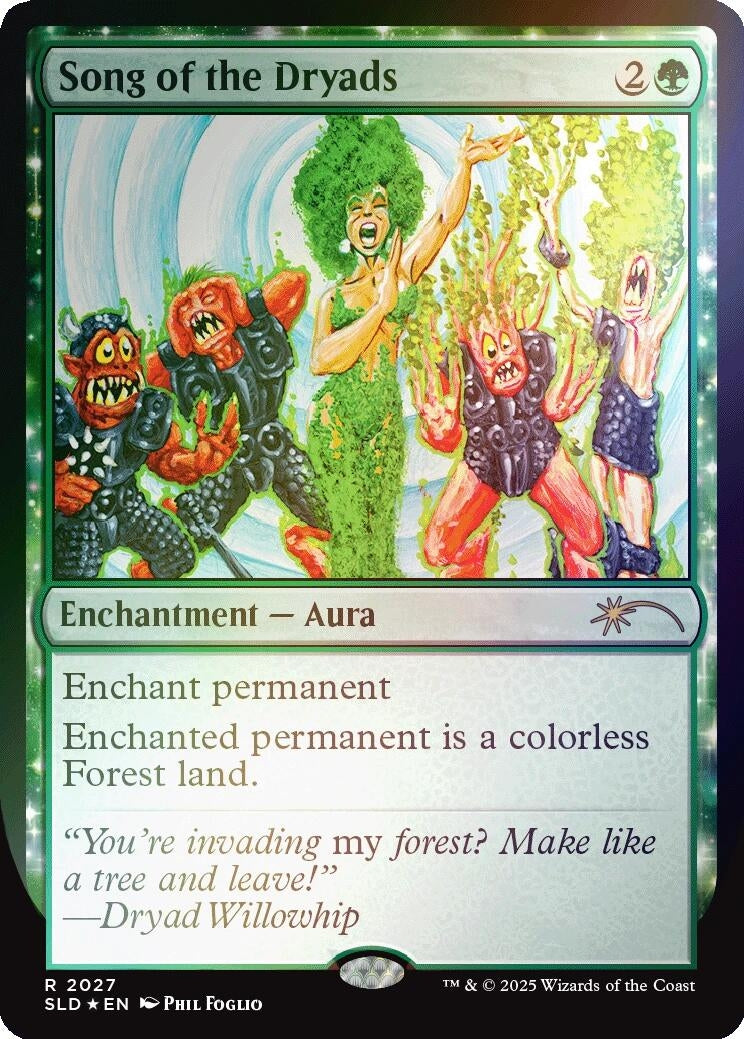 Song of the Dryads (2027) (Rainbow Foil) (2027) (Secret Lair Drop Series)