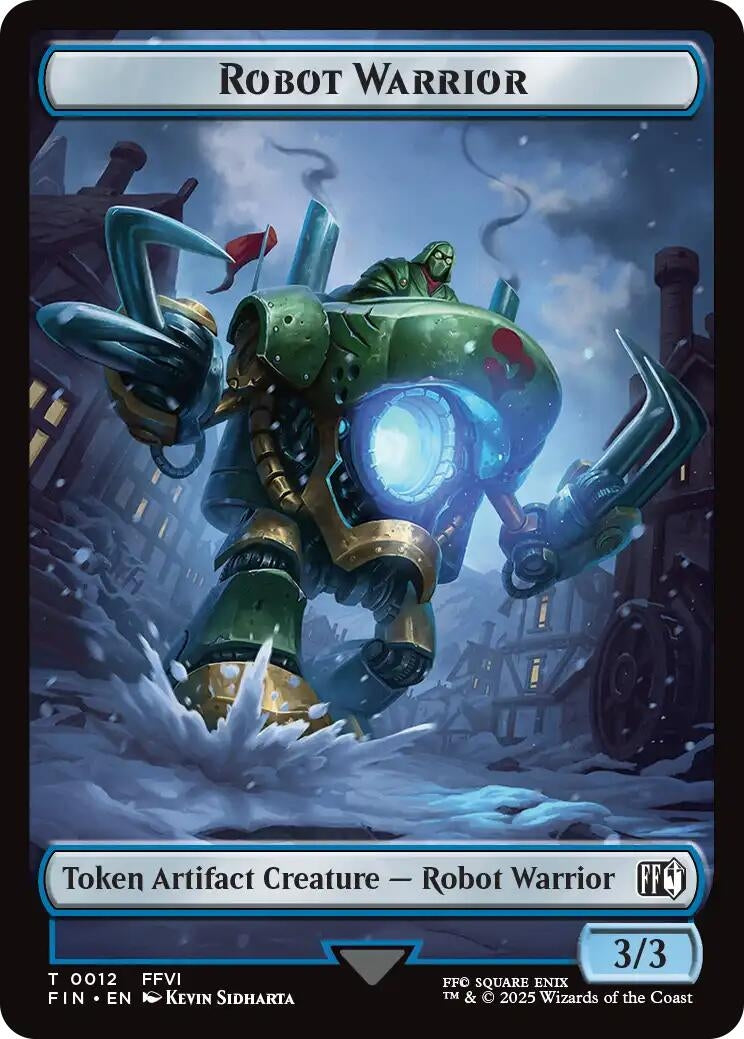 Robot Warrior // Copy (0001) Double-Sided Token (12 // 1) (FINAL FANTASY)