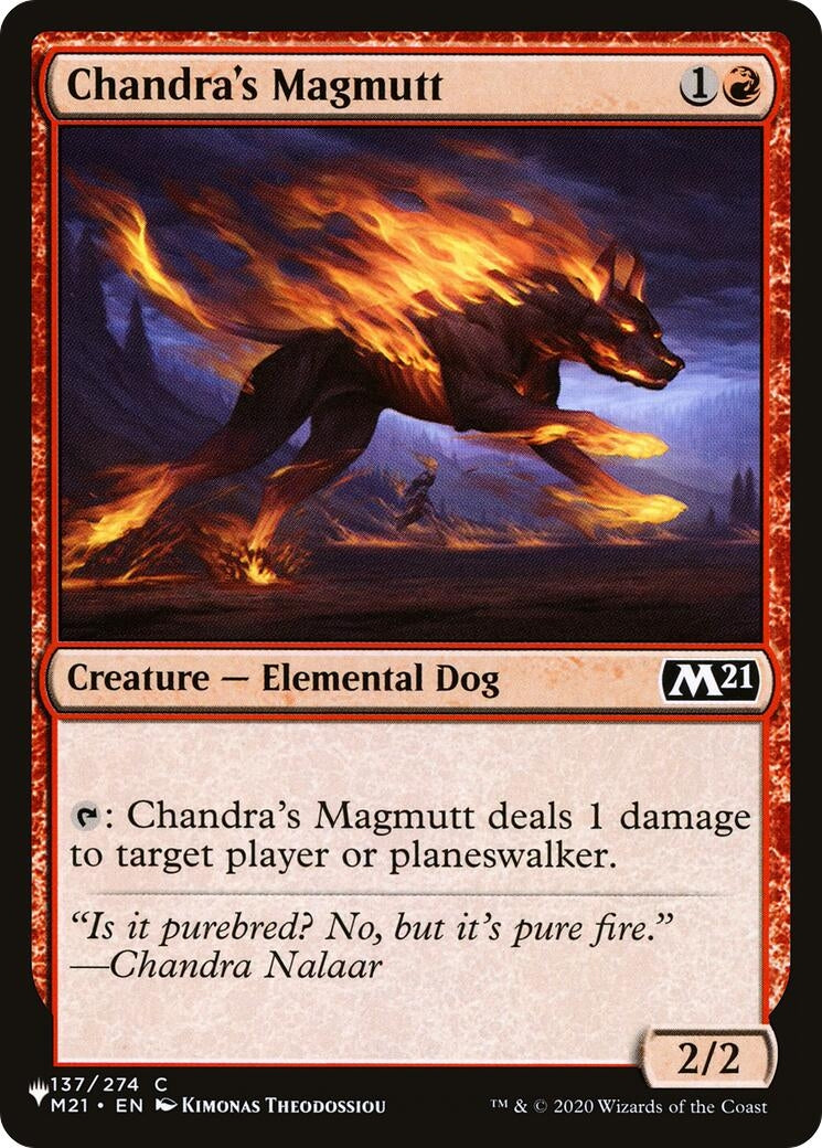 Chandra's Magmutt (137/274) (The List Reprints)