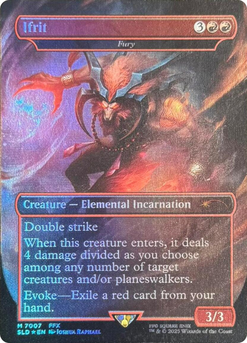 Ifrit - Fury (Rainbow Foil) (7007) (Secret Lair Drop Series)