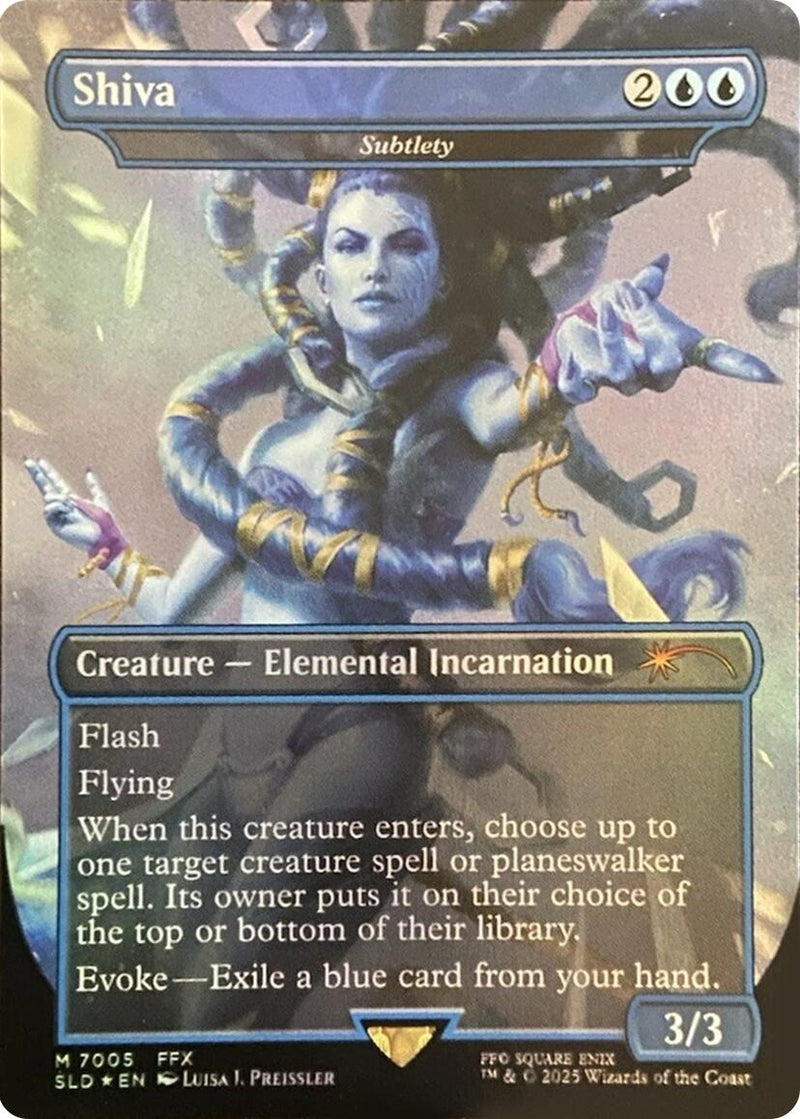 Shiva - Subtlety (Rainbow Foil) (7005) (Secret Lair Drop Series)