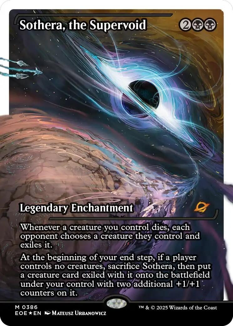 Sothera, the Supervoid (Showcase) (Fracture Foil) (386) (Edge of Eternities)