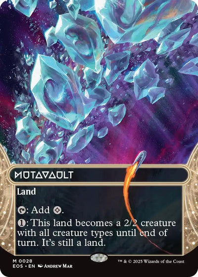 Mutavault (0028) (Borderless) (28) (Edge of Eternities: Stellar Sights)